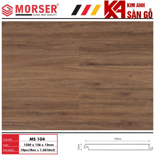 Sàn Gỗ Công Nghiệp 12MM MORSER-104